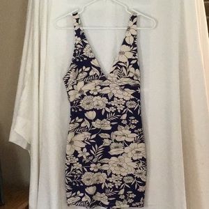 Lush Dresses - Navy flower tight dress Lush Dresses - Navy flower tight dress